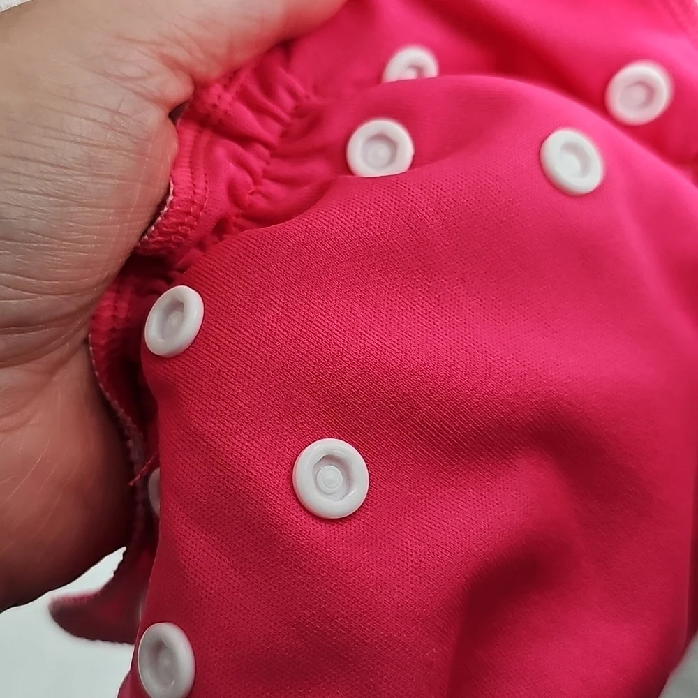 Apple Cheeks Seychelles 1 Reusable Snap Swim Diaper Or Cover Pink Nwot
